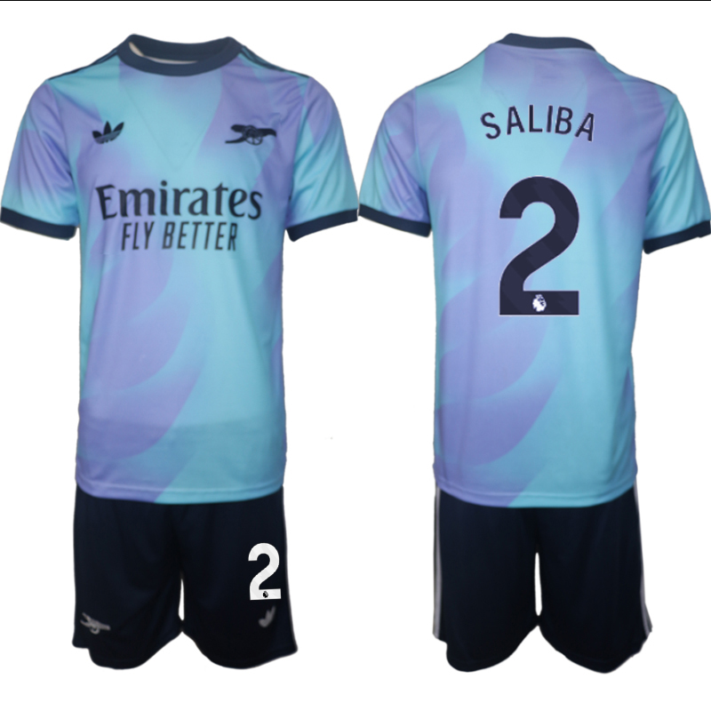 Men 2024-2025 Club Arsenal away Purple blue 2 Soccer Jersey